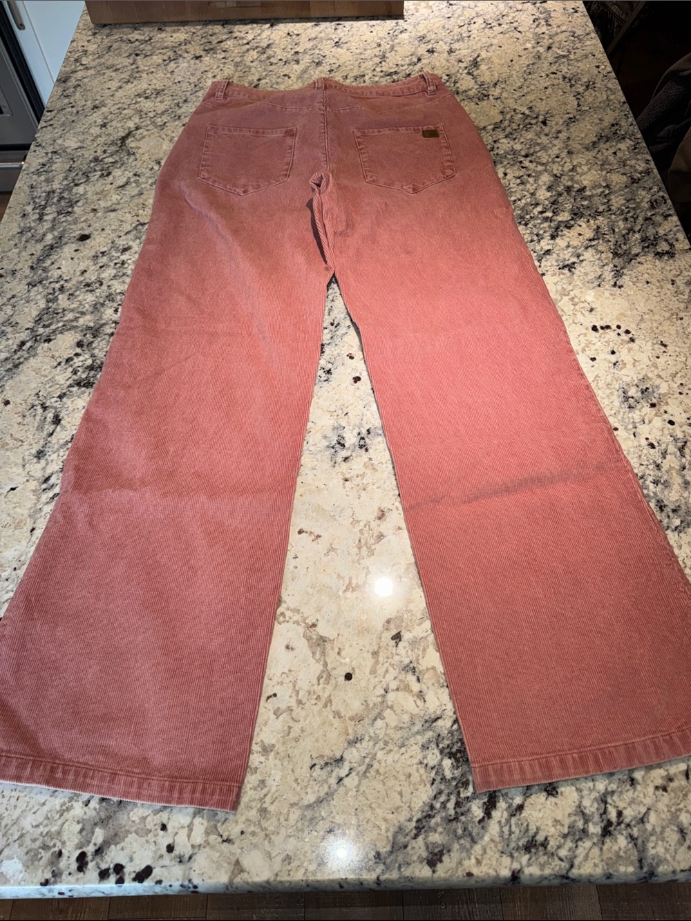 Roxy Classic Wide-Leg Corduroy Jeans in Dusty Rose